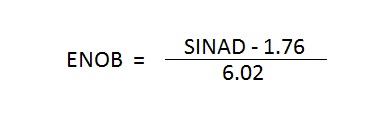 SINAD vs ENOB converter