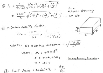 矩形空腔谐振器的计算器gydF4y2Ba